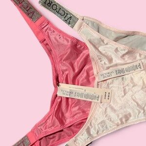 Victoria's Secret Pink and White Lingerie